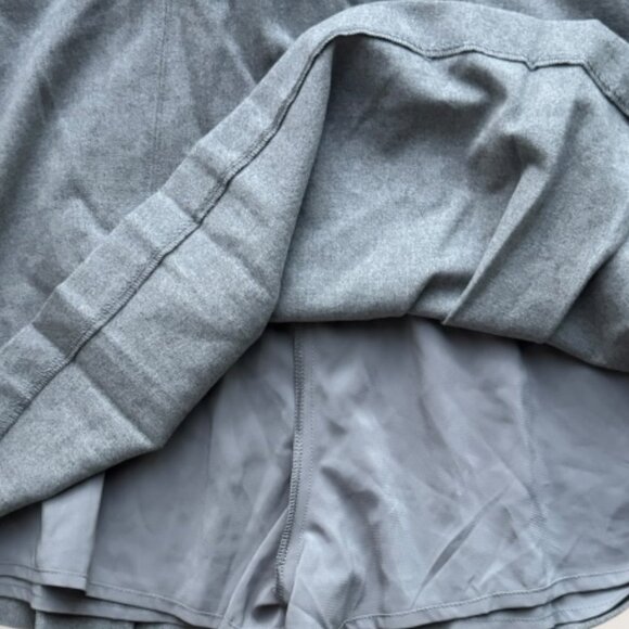 Abercrombie & Fitch Mid Rise Pleated Mini Skort Grey - women's M NWT - Picture 11 of 11